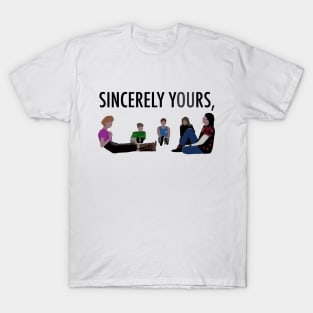 Sincerely Yours, The Breakfast Club (Black Font) T-Shirt